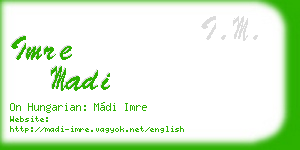 imre madi business card